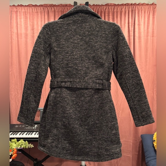 Steve Madden Charcoal Women's Belted Trench Coat - Picture 4 of 13